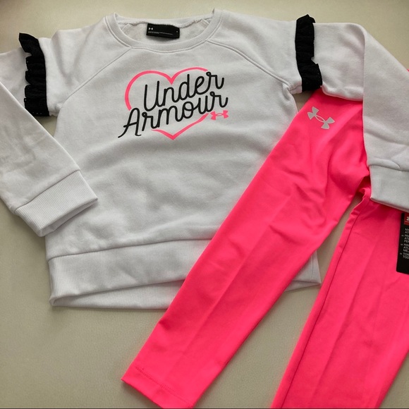 Under Armour warm pink pants set 2215 - Picture 5 of 6